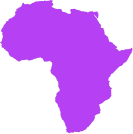 Map of Africa with representative cities marked for snapproxy server locations