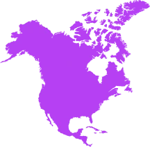 Map of North America with representative cities marked for snapproxy server locations