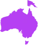 Map of Oceania with representative cities marked for snapproxy server locations