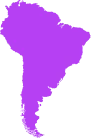 Map of South America with representative cities marked for snapproxy server locations